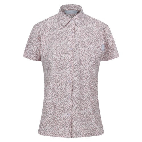 Front - Regatta Womens/Ladies Mindano VII Ditsy Print Short-Sleeved Blouse
