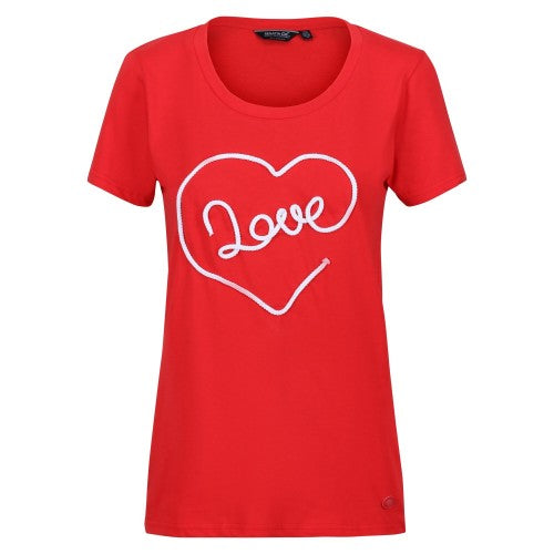 Front - Regatta Womens/Ladies Filandra VII Love T-Shirt