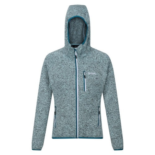 Front - Regatta Womens/Ladies Newhill Marl Hooded Fleece Jacket