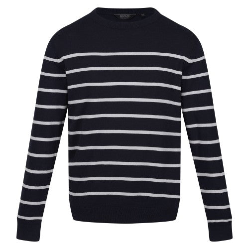 Front - Regatta Mens Cautley Striped Knitted Jumper