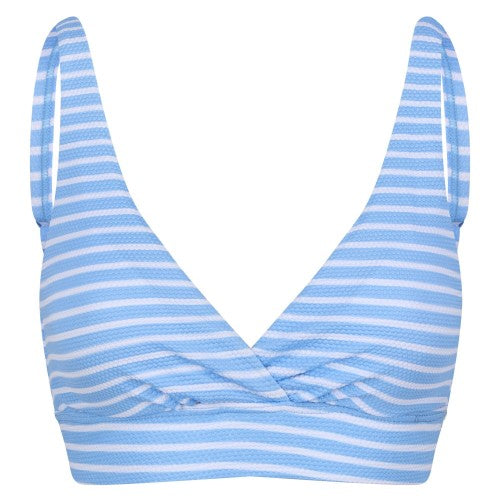 Front - Regatta Womens/Ladies Paloma Stripe Textured Bikini Top