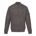 Front - Regatta Professional Mens Marl Knitted Zip Neck Sweatshirt