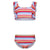 Front - Regatta Girls Dakaria Multi Stripe Bikini
