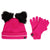 Front - Dare 2B Childrens/Kids Brighten Fluffy Hat And Gloves Set