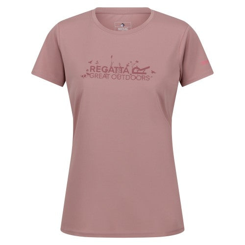 Front - Regatta Womens/Ladies Fingal VII Logo T-Shirt