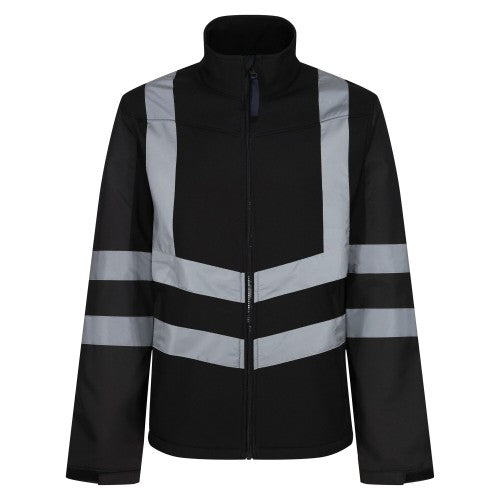 Front - Regatta Professional Mens Softshell High-Vis Jacket