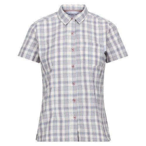 Front - Regatta Womens/Ladies Mindano VIII Checked Short-Sleeved Shirt