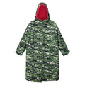Front - Regatta Unisex Adult Camouflage Oversized Changing Robe