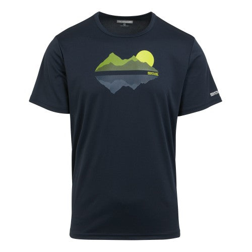Front - Regatta Mens Fingal VIII Mountain T-Shirt