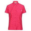 Front - Regatta Womens/Ladies Mindano VIII Ditsy Print Short-Sleeved Shirt