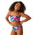 Front - Regatta Girls Dakaria II Tropical Leaves Bikini Set