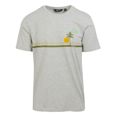 Front - Regatta Mens Cline VIII Sunset Marl T-Shirt