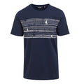 Navy - Side - Regatta Mens Cline VIII Back Print T-Shirt