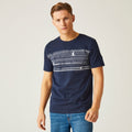 Navy - Lifestyle - Regatta Mens Cline VIII Back Print T-Shirt