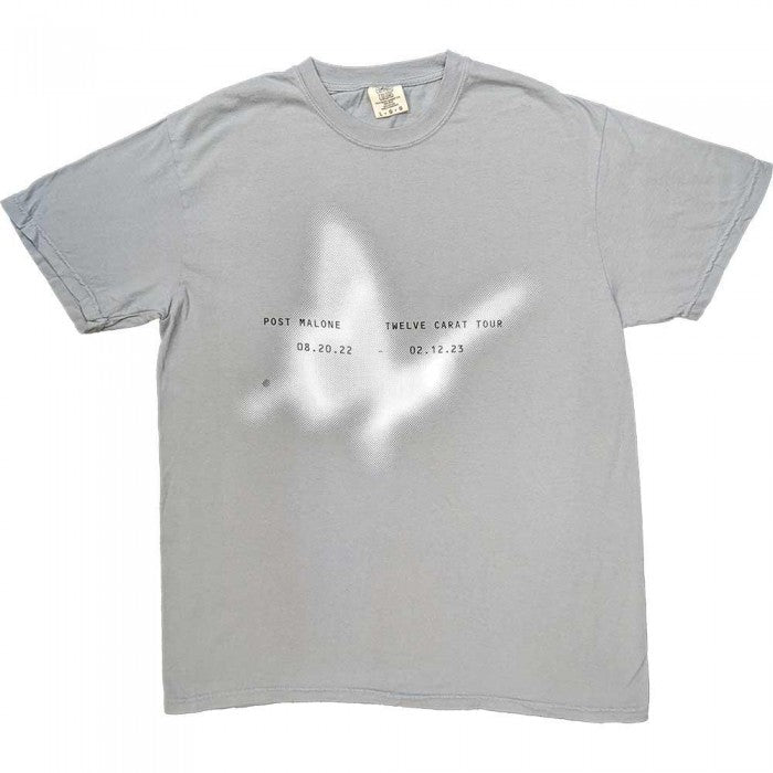 Front - Post Malone Unisex Adult Twelve Carat Butterfly T-Shirt