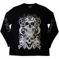 Front - Slayer Unisex Adult Skulls Long-Sleeved T-Shirt