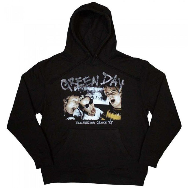 Front - Green Day Unisex Adult Basket Case Star Hoodie