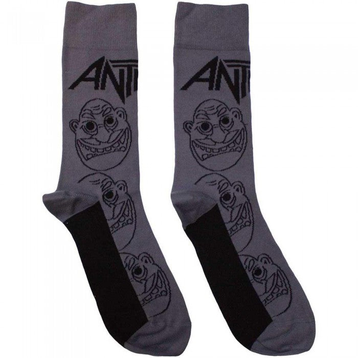 Front - Anthrax Unisex Adult Faces Socks