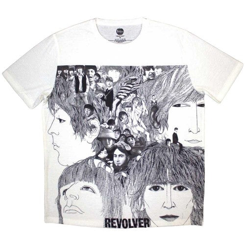 Front - The Beatles Unisex Adult Revolver T-Shirt