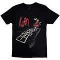 Front - Korn Unisex Adult Follow The Leader Hopscotch Back Print T-Shirt