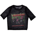 Front - Motley Crue Womens/Ladies Generation Swine Mesh Crop Top