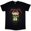 Front - Metallica Unisex Adult Santa Horns T-Shirt
