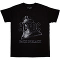 Front - AC/DC Unisex Adult Back In Black Bell T-Shirt