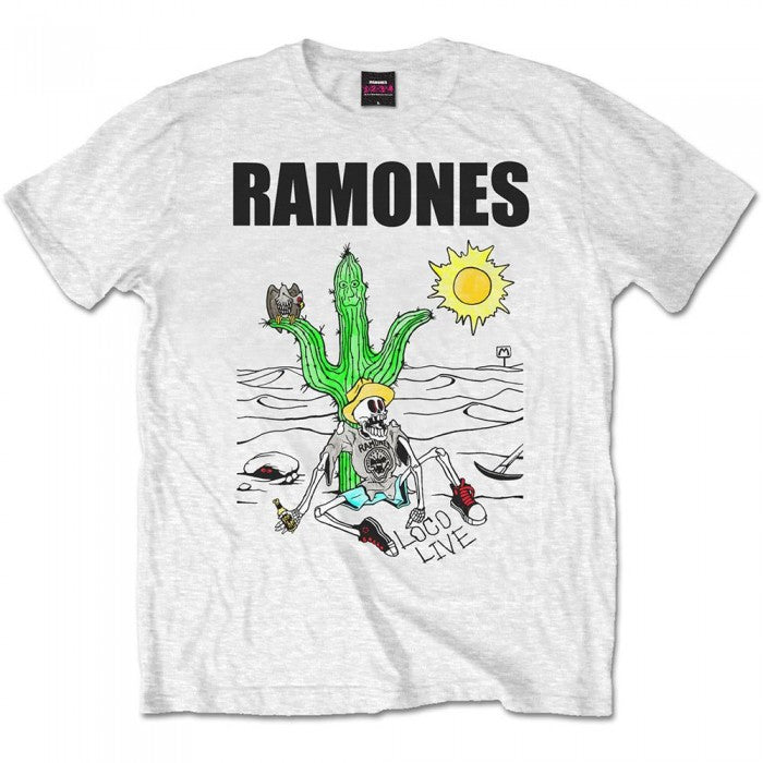 Front - Ramones Unisex Adult Loco Live T-Shirt