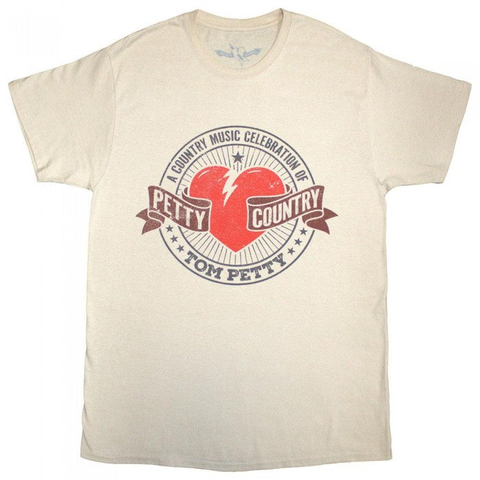 Front - Tom Petty & The Heartbreakers Unisex Adult Petty Country T-Shirt