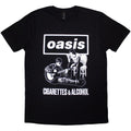 Front - Oasis Unisex Adult Cigarettes & Alcohol Illustration T-Shirt
