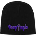 Front - Deep Purple Unisex Adult Logo Beanie