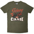 Front - Johnny Cash Unisex Adult Desert Cowboy Stone Wash T-Shirt
