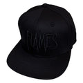 Front - In Flames Back Print Logo Snapback Cap
