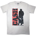Front - Johnny Cash Unisex Adult Silhouette T-Shirt