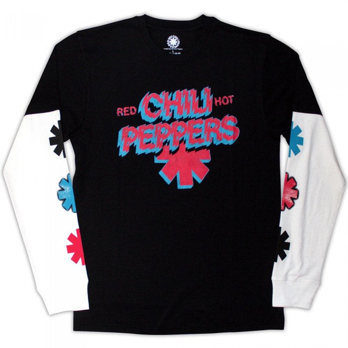 Front - Red Hot Chilli Peppers Unisex Adult Shock Layered Long-Sleeved T-Shirt