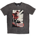 Front - Marvel Comics Unisex Adult Spider-Man Crouch Stone Wash T-Shirt