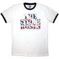Front - The Stone Roses Unisex Adult Tour 2013 Ringer Back Print T-Shirt