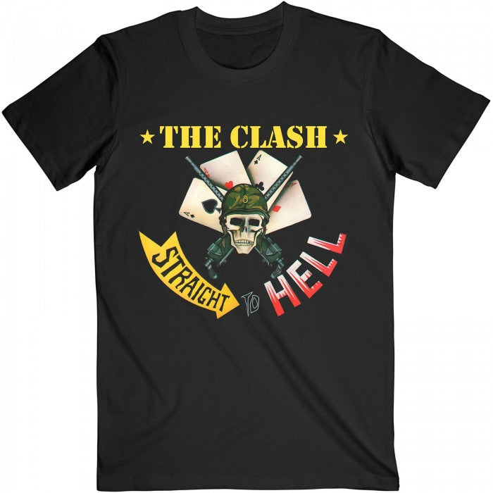 Front - The Clash Unisex Adult Straight To Hell T-Shirt