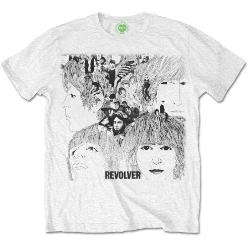White - Front - The Beatles Unisex Adult Revolver Album T-Shirt