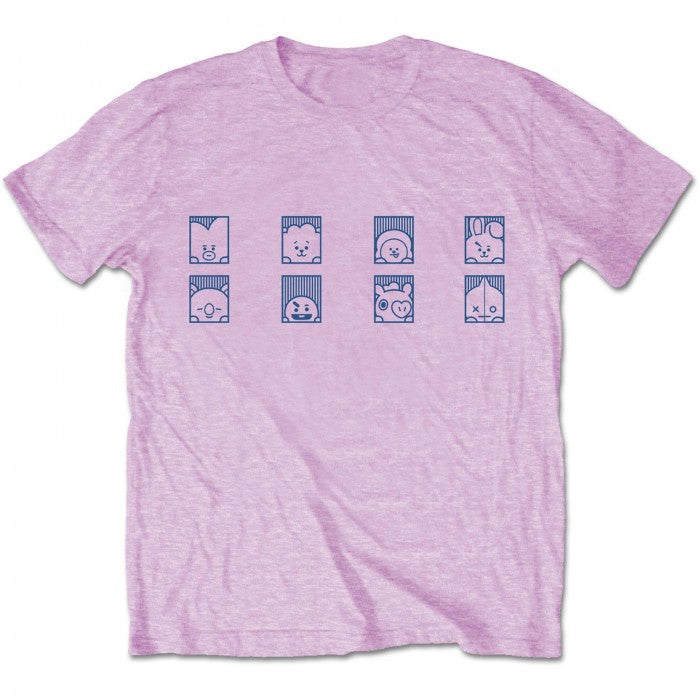 Front - BT21 Unisex Adult Group Shot T-Shirt