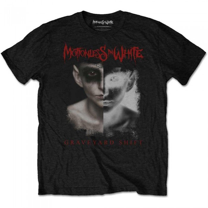 Front - Motionless In White Unisex Adult Split Screen T-Shirt