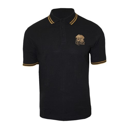 Front - Queen Unisex Adult Crest Logo Polo Shirt