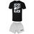 Front - AC/DC Unisex Adult For Those About to Rock Guitar Short Pyjama Set