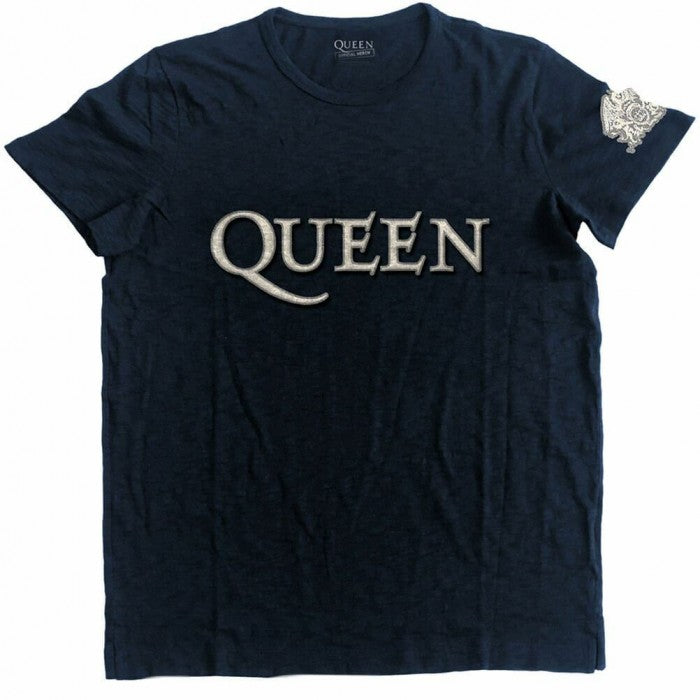 Front - Queen Unisex Adult Appliqué Logo T-Shirt