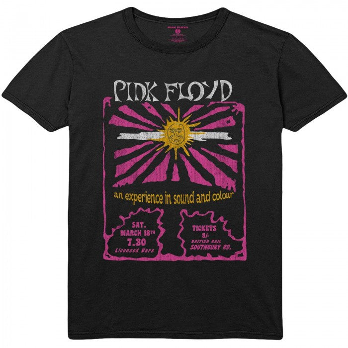 Front - Pink Floyd Unisex Adult Sound & Colour Cotton T-Shirt