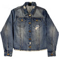 Front - The Rolling Stones Womens/Ladies Script Denim Jacket