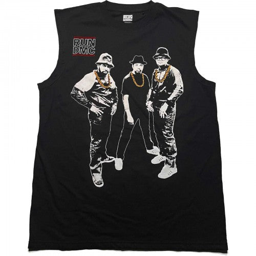 Front - Run DMC Unisex Adult Gold Chains Photograph Tank Top