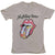 Front - The Rolling Stones Unisex Adult Flowers Cotton Logo T-Shirt