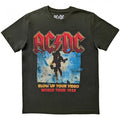 Front - AC/DC Unisex Adult Blow Up Your Video T-Shirt