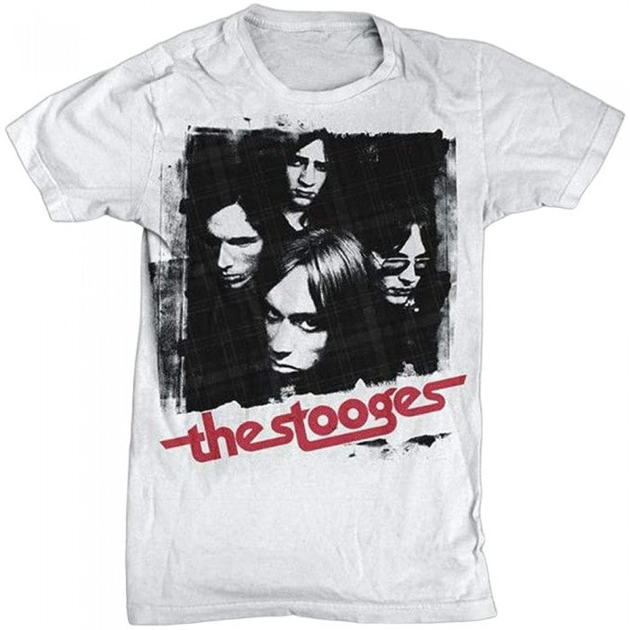 Front - Iggy & The Stooges Unisex Adult Faces Cotton T-Shirt